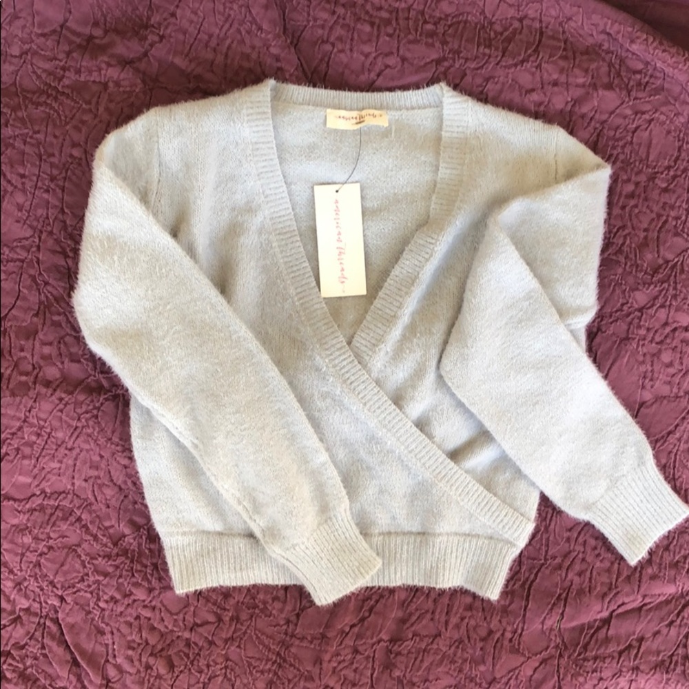 NWT American Threads crop sweater